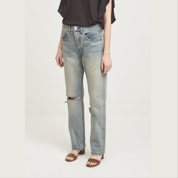 Re/Done Denim - Redone Grunge Jean in Dirty Destroy